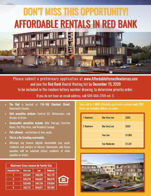 Affordable Housing Lotto Opens For Luxury Red Bank Apartments Red