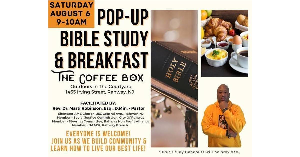 A Bit of Breakfast and Bible Saturday Morning in Rahway? Join Ebenezer