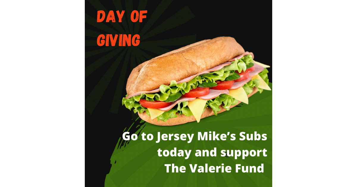 Local Jersey Mike's Subs Gives 100 of Wednesday's Sales to The Valerie