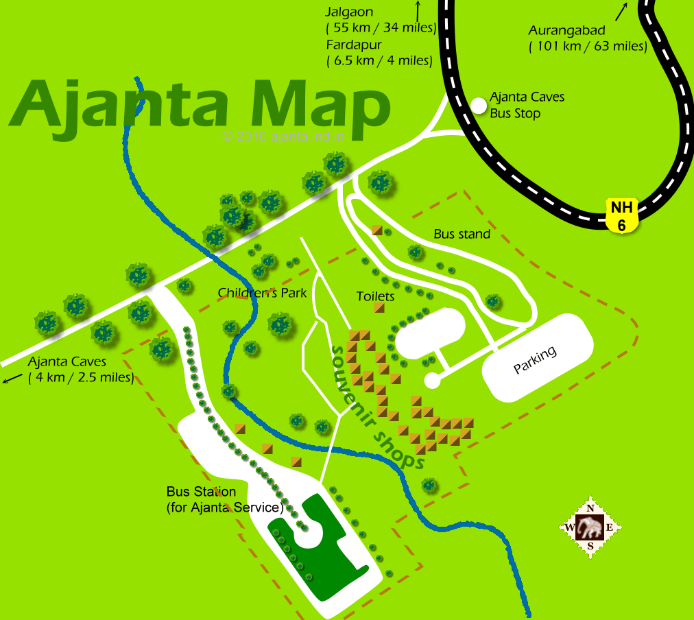 Ajanta Locaton Map