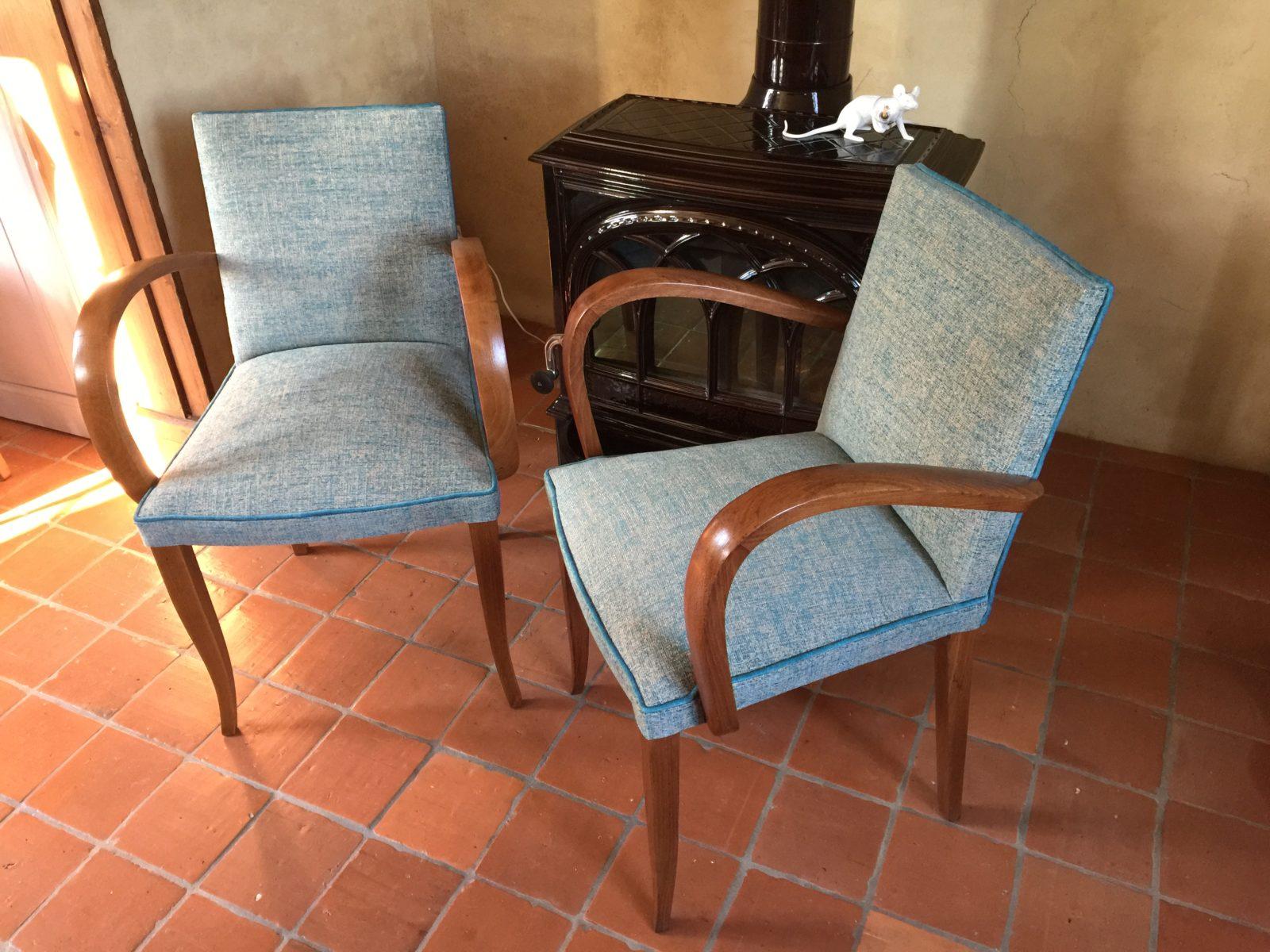 Restauration Fauteuils Bridge Tapissier Delion