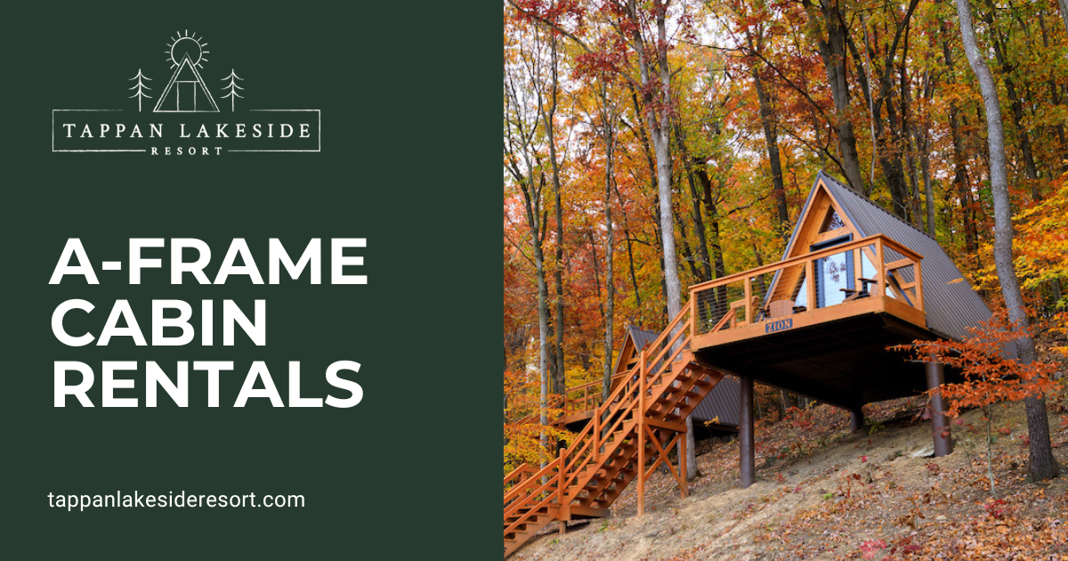 AFrame Cabin Rentals in Ohio Tappan Lakeside Resort