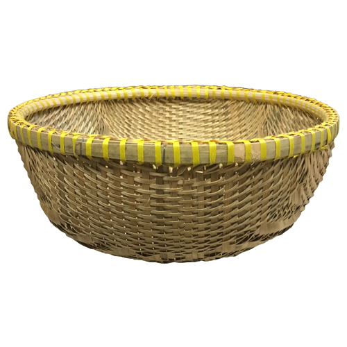 17.75IN. Round Bamboo Vietnamese Basket Tap Phong