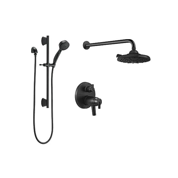 DELTA DFKIT26THRBLWS Round Thermostatic Shower Kit