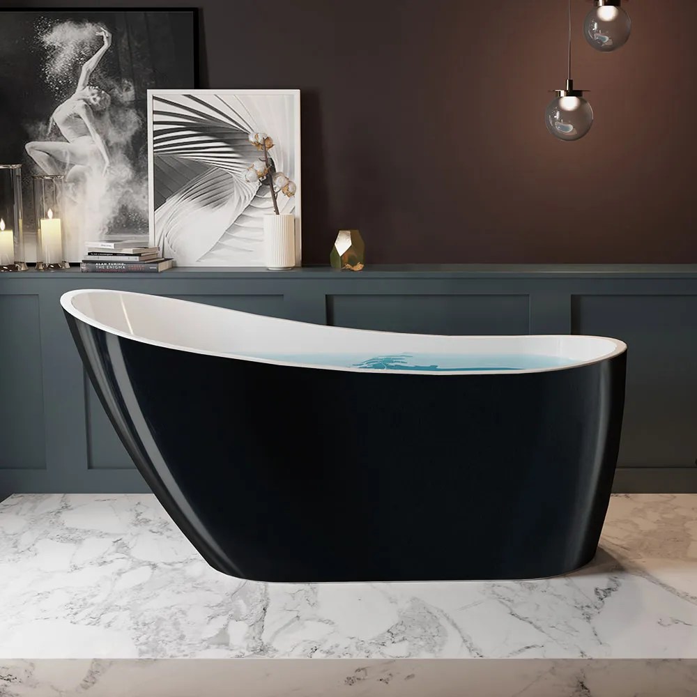 RUBY CANADA MALTA Black freestanding bathtub