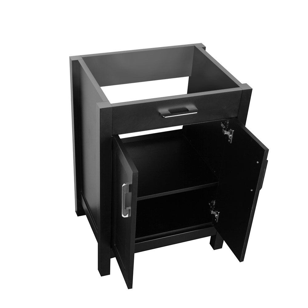 RUBY CANADA 24" black elevated vanity with 2 doors