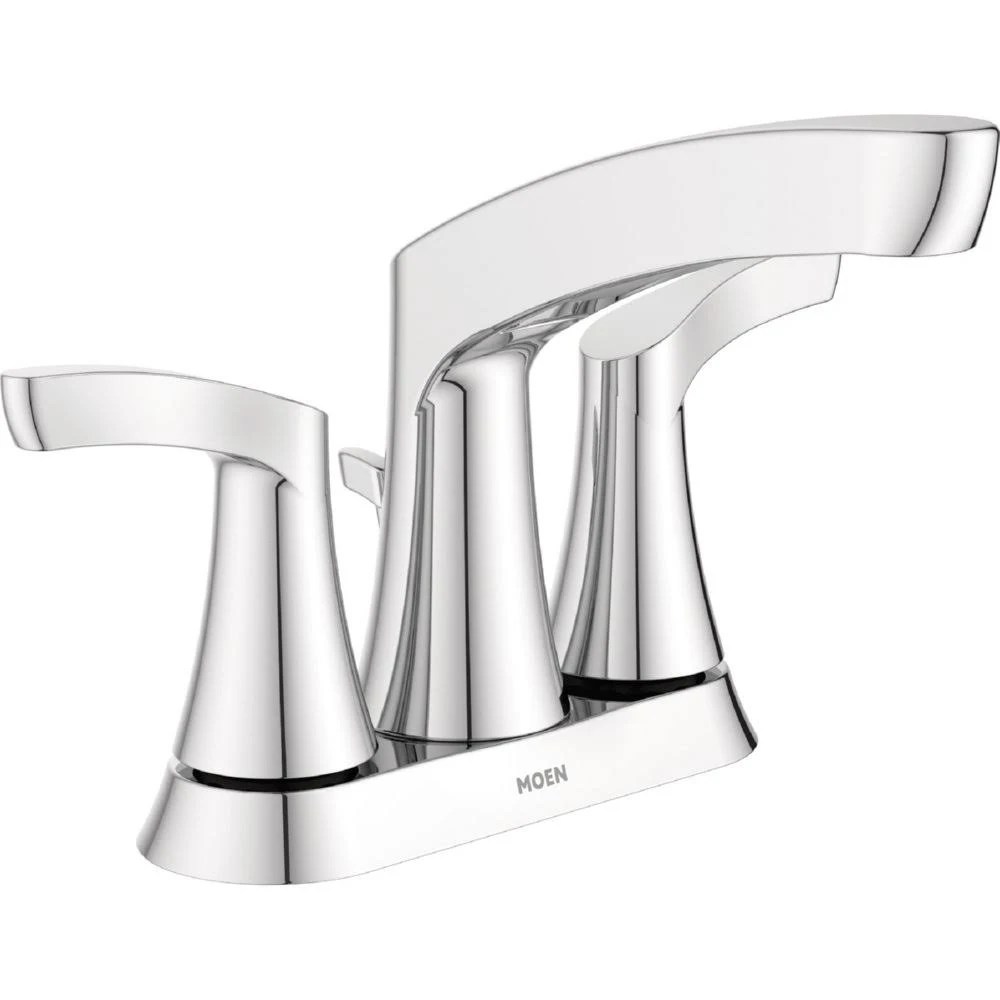 MOEN Danika Spot Resist Brushed Nickel TwoHandle High Arc Bathroom Faucet
