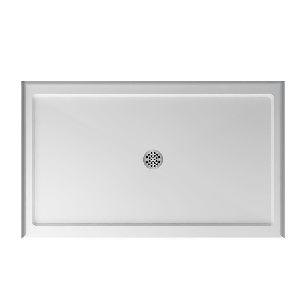 RUBY Canada 60" x 36" rectangular shower base for universal installation