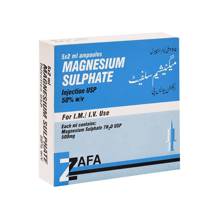 Magnesium Sulphate Injection 500mg / 5ml Taqwa Pharmaceutical & Surgical