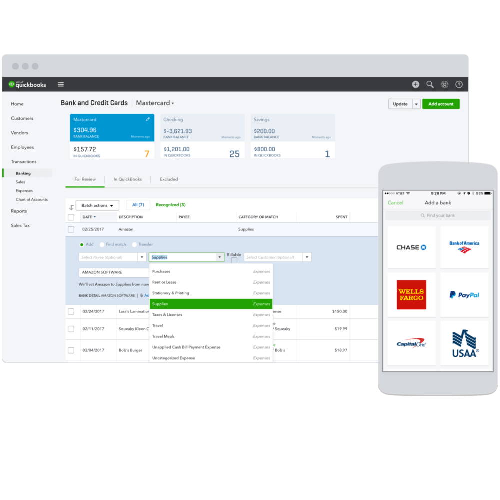 Intuit QuickBooks Online Essentials Start 2019 Monthly Subscription