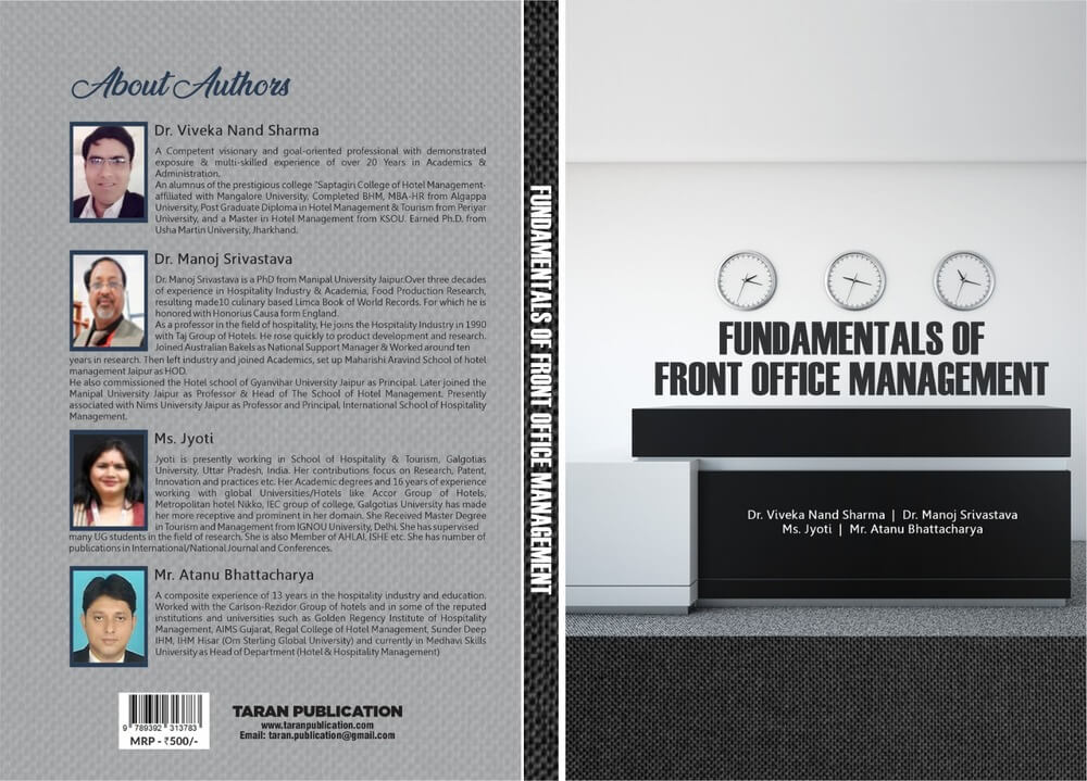 Fundamentals of Front Office Management Taran publication