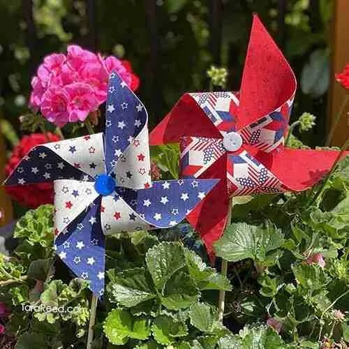 How to Make NoSew Fabric Pinwheels Tara Reed Designs