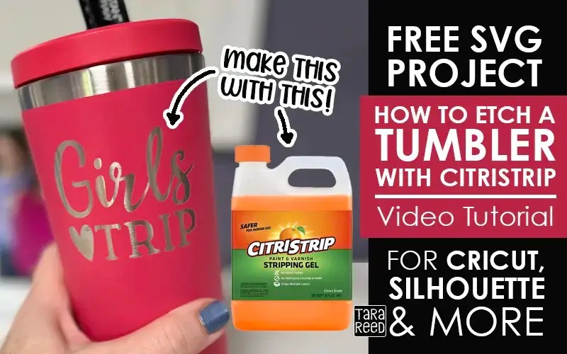 How to Etch Tumblers with CitriStrip