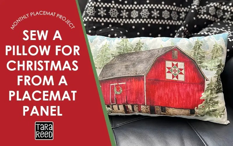 How to Sew a Bench Pillow from a Placemat Panel