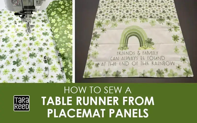 How to make a Table Runner from Fabric Placemat Panels