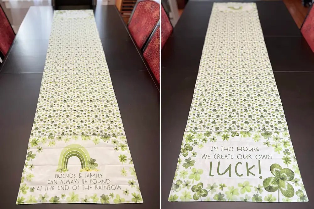 How to make a Table Runner from Fabric Placemat Panels