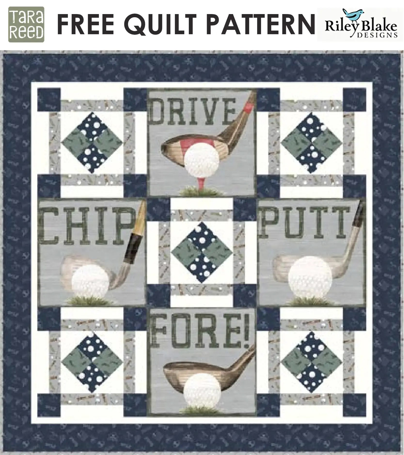 Free Golf Quilt Patterns A Day at the Course