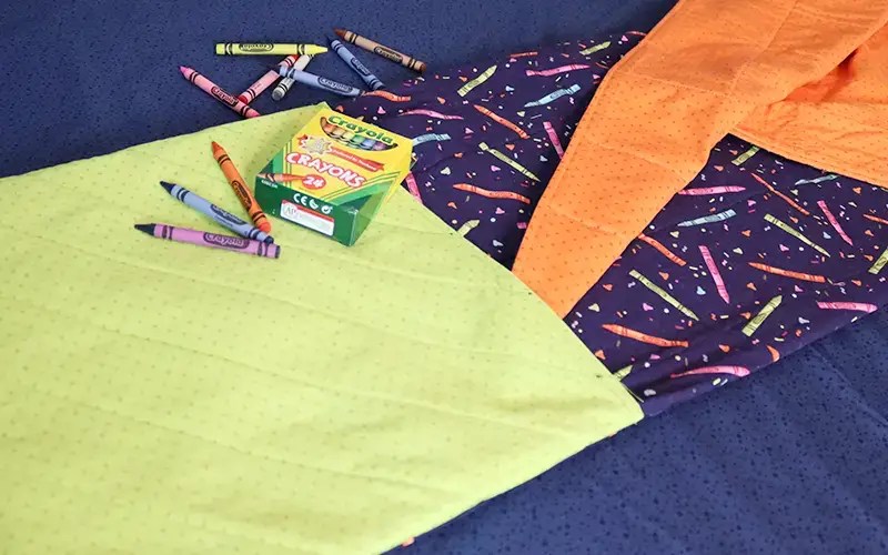 How to make and fold a Quillow always a favorite with kids!