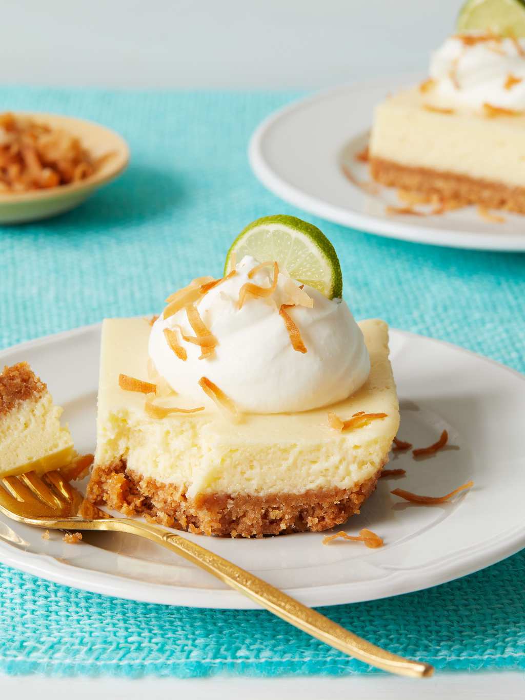 Coconut Key Lime Bars • A Classic With A Twist • tarateaspoon