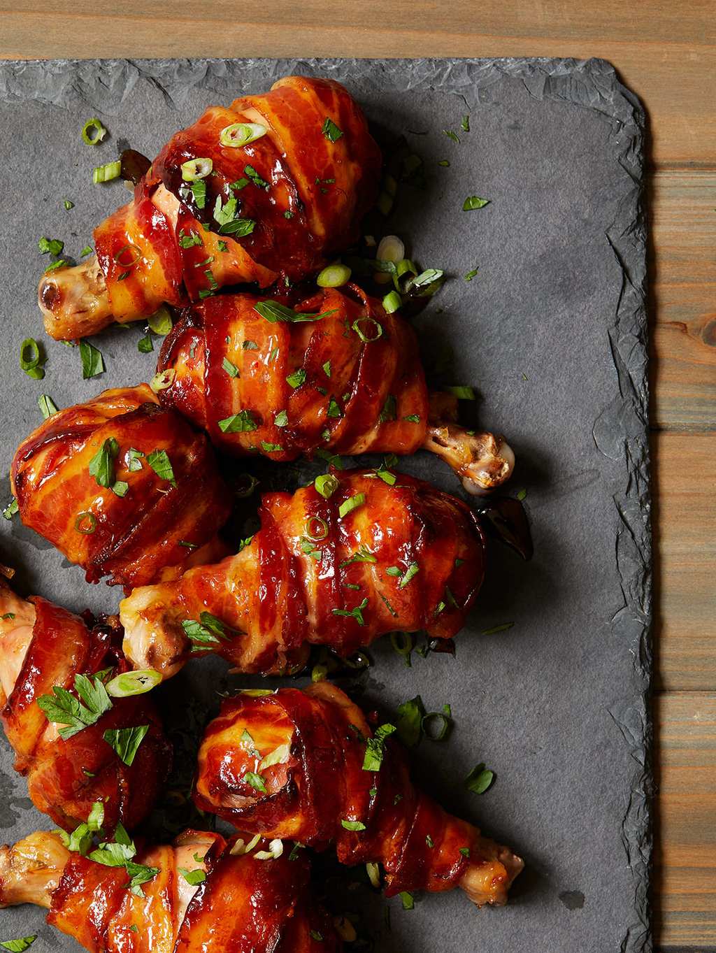 Spicy Maple Bacon Chicken Drumsticks tarateaspoon