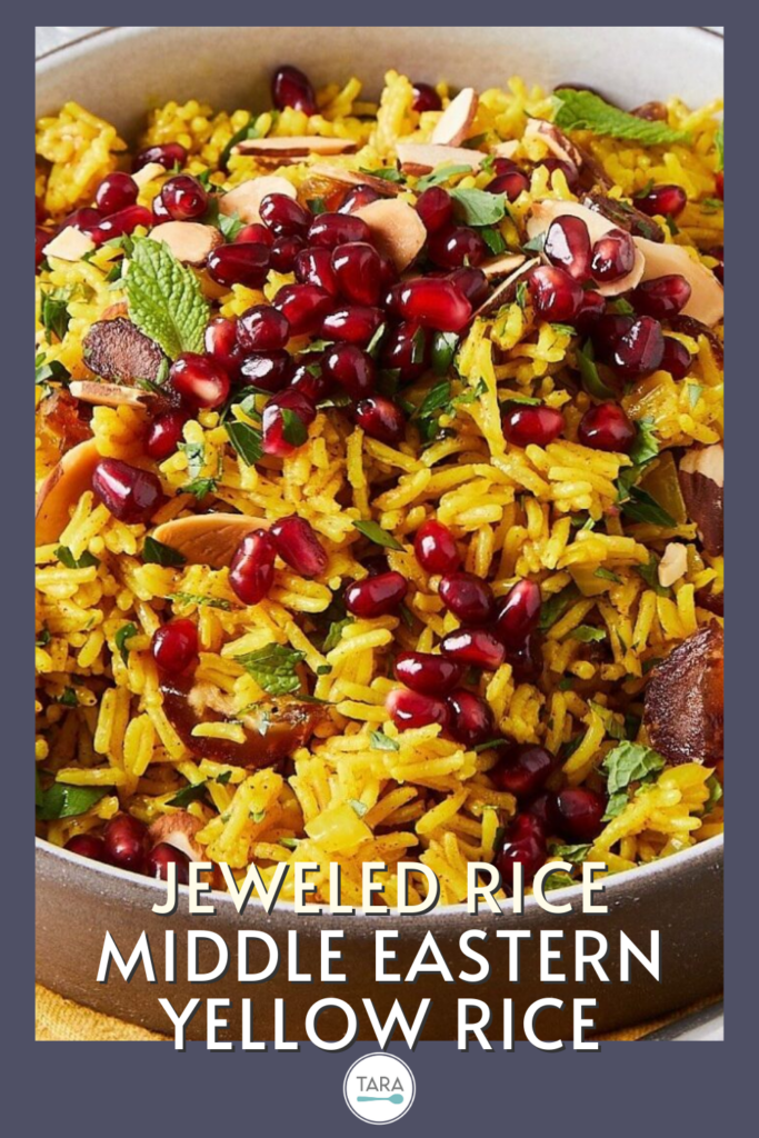 Jeweled Rice Spiced Middle Eastern Yellow Rice Tara Teaspoon