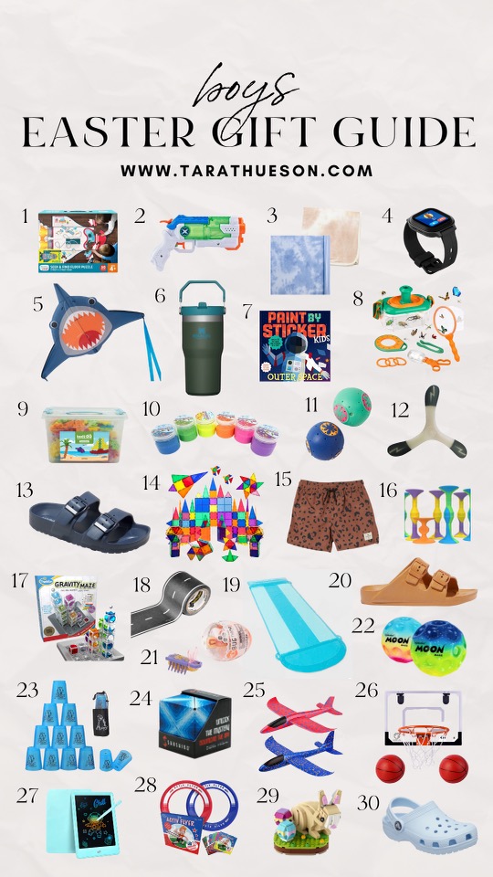 Easter Basket Gift Guide for Boys Tara Thueson