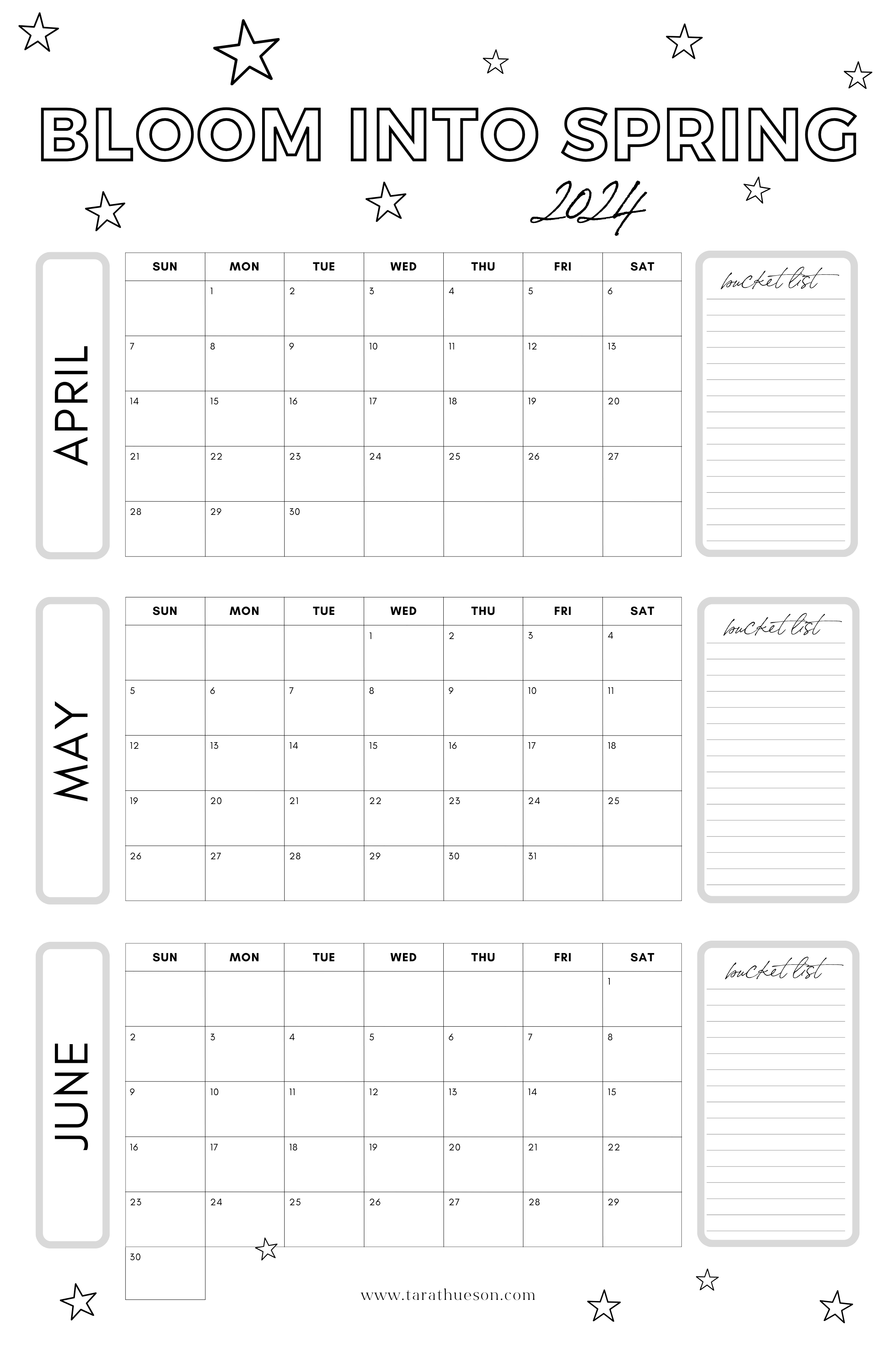 2024 April June Calendar Free Printable Tara Thueson 2024 April June Calendar Free Printable Tara Thueson