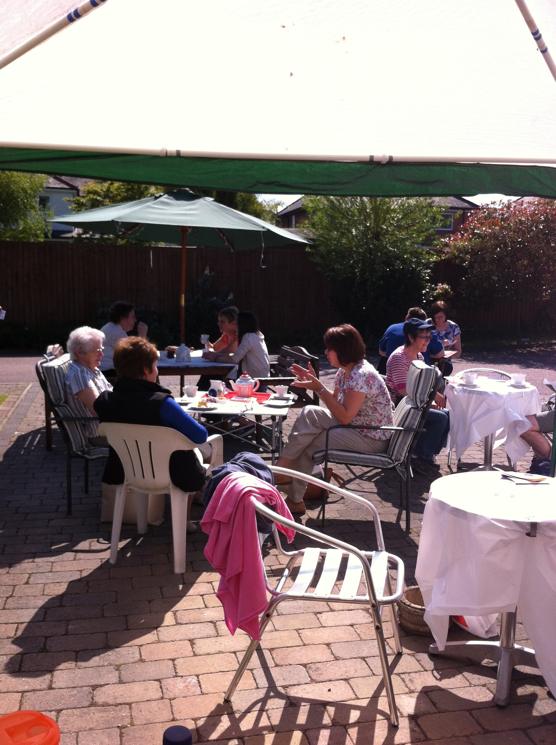 Fundraising at Quorn Open Gardens tarceymand