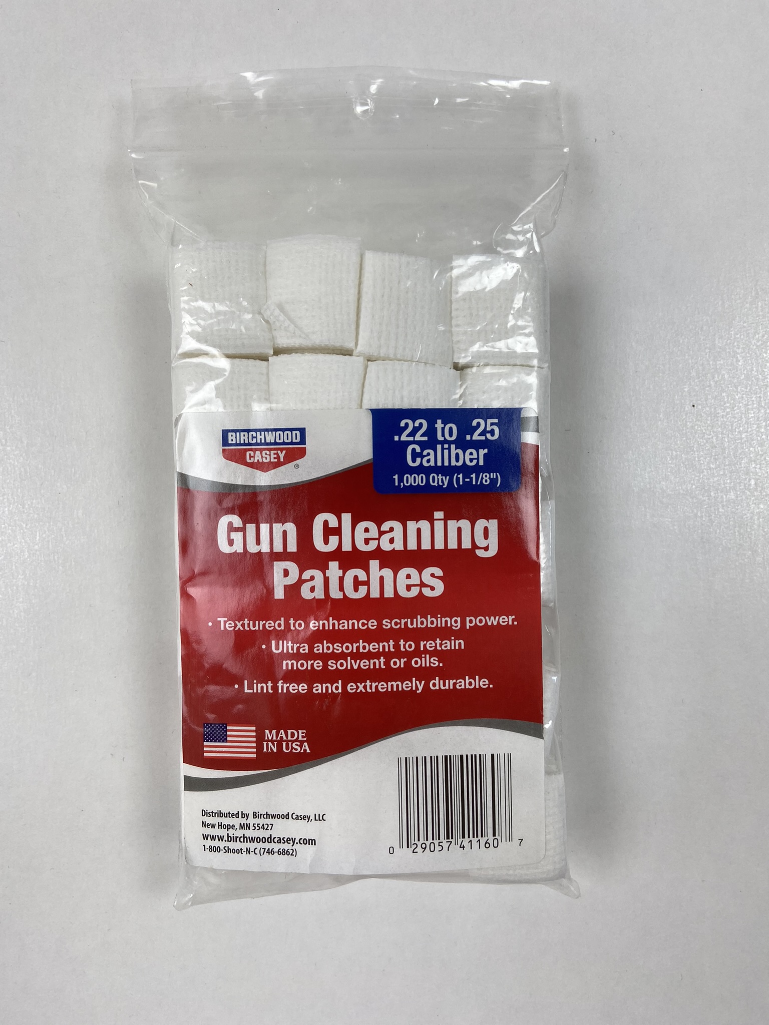 Gun Cleaning Patches .22-.25 Birchwood Casey - Target-Shop