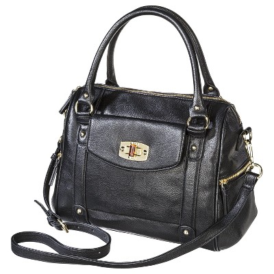 Women's Satchel Faux Leather Handbag with Removable Crossbody Strap
