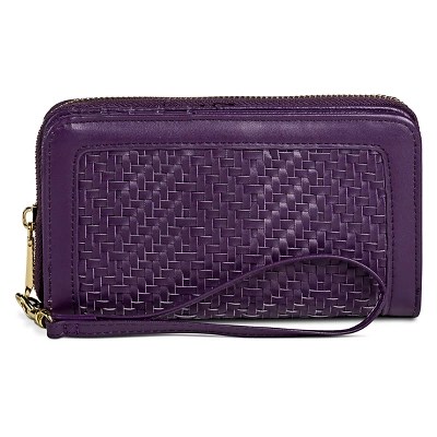Women's Zip Around Cell Phone Wallet with Wristlet