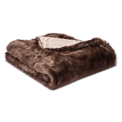 Blanket Faux Fur Throw Threshold eBay