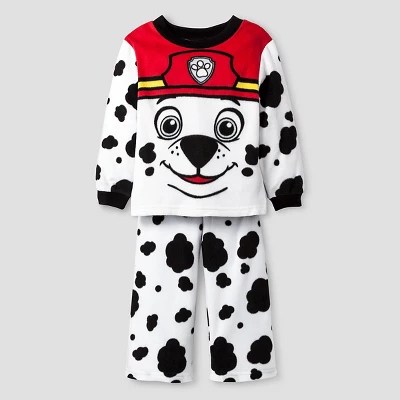 Toddler Boys' PAW Patrol® Marshall 2Piece Fleece Pajama Set White eBay