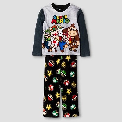 Boys' Super Mario Pajama Set Grey eBay