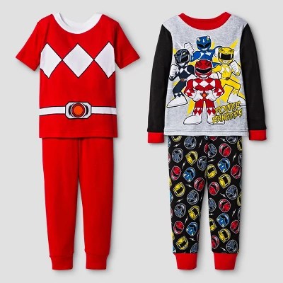 Toddler Boys' Power Rangers® 4Piece Pajama Set Red eBay