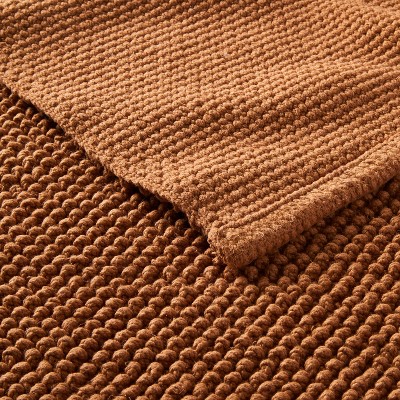 21"x34" Textured Bath Mat Warm Brown Casaluna™ Target