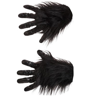 Halloweencostumes.com Adult's Gorilla Gloves, Black : Target