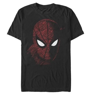 Men's Marvel Spiderman Far From Home Tech Pattern Tshirt Target