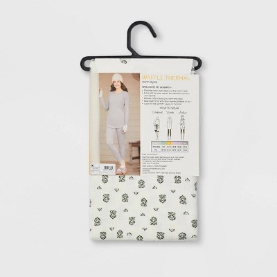 Warm Essentials By Cuddl Duds Women's Waffle Ribbed Combo Leggings