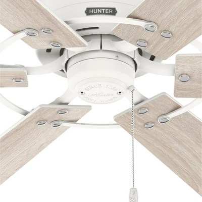 52" Gilrock Ceiling Fan And Pull Chain Matte White Hunter Fan Target