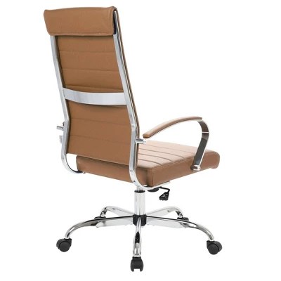 Leisuremod Benmar Modern High Back Leather Office Chair Target