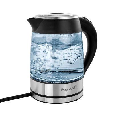 Megachef 1.8l Electric Tea Kettle - Silver: Hot Pot, Water Boiler