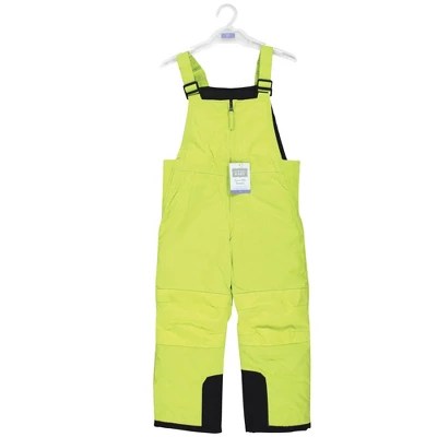 Hudson Baby Unisex Snow Bib Overalls, Solid Lime, 4 Toddler Target