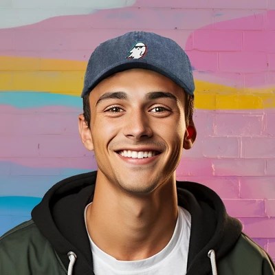 Dalix Ghost Life Embroidered Mens Womens Cotton Dad Hat Baseball Cap