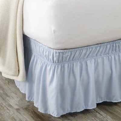 Lakeside Elastic Wrap Around Fitted Microfiber Bed Skirt
