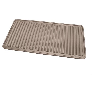 Tan Solid Boot Tray - (1'6"x3') - Weathertech: Recycled Rubber Shoe