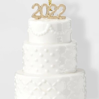 Wedding Cake 2022 Christmas Tree Ornament Target