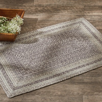 Park Designs Hartwick Braided Rectangle Rug 2' X 3' Gray Target