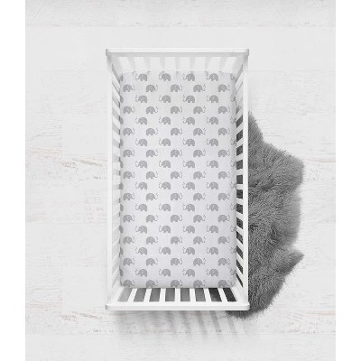 Bacati Elephants Gray Muslin 100 Percent Cotton Universal Baby Us