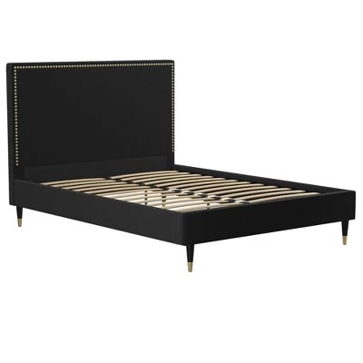 Audrey Velvet Upholstered Bed Cosmoliving Target